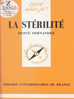 cover image of La stérilité